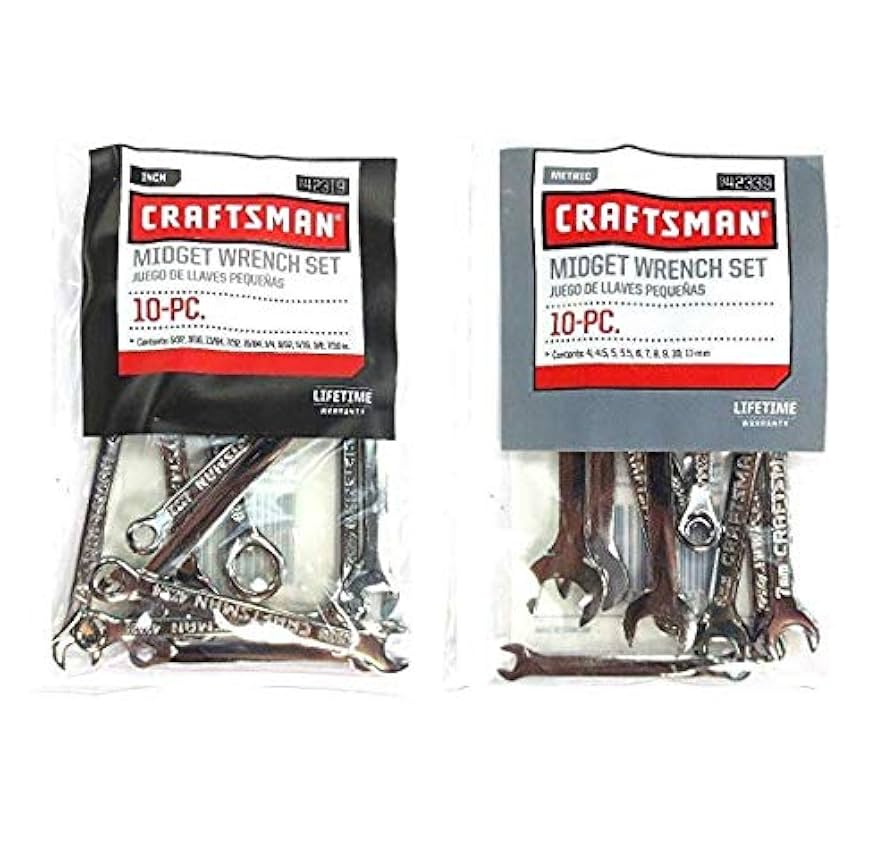 Craftsman 20 piece Midget Wrench set - 42339 + 42319 Bundle